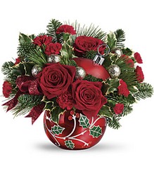 Teleflora's Deck The Holly Ornament Bouquet from Victor Mathis Florist in Louisville, KY